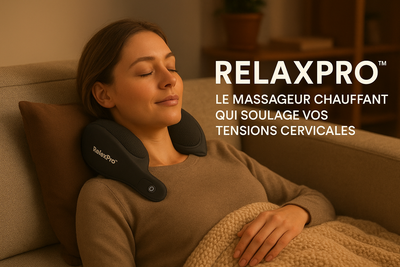RelaxPro™ – Le Masseur Chauffant qui Soulage vos Tensions Cervicale