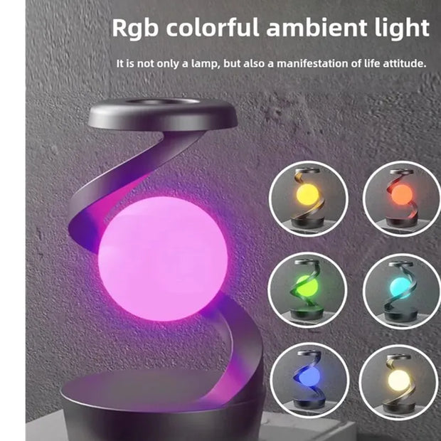 Rotary Wireless Charger RGB Lamp