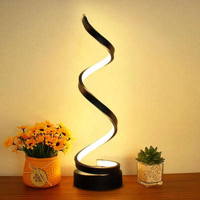 Modern Spiral LED Table Lamp